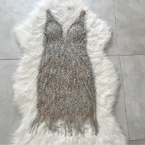 Crystal Beaded Dress, size Small / 2-4 - Picture 3 of 10